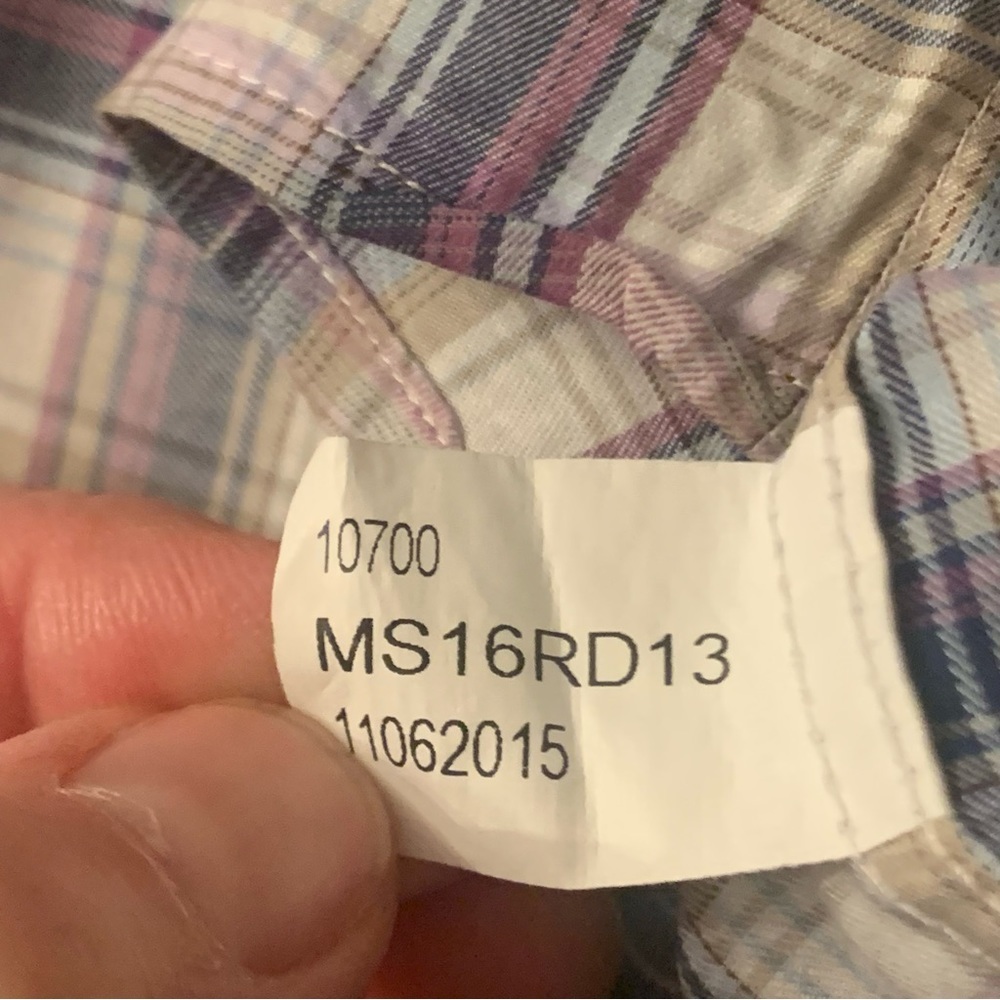 PETER MILLAR Collection Plaid Button Down Dress Shirt Cotton Size Large - Picture 16 of 16